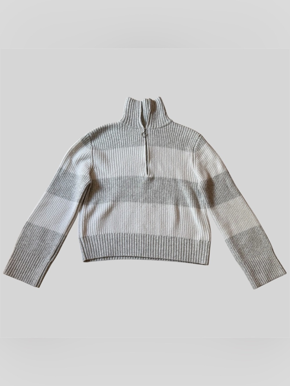 Junior’s Knit Turtleneck Quarter-Zip